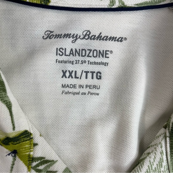Tommy Bahama Island Beige Green Palm Trees Hawaiian Button Up Shirt Sz XXL - Picture 8 of 11